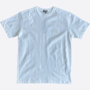 Dior White CD Icon Embroidered T-Shirt